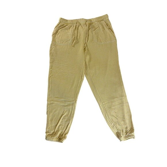 LOFT Other - Loft Sleep Yellow And White Stripe Casual Sleep Leisure Pajama Bottoms - Medium